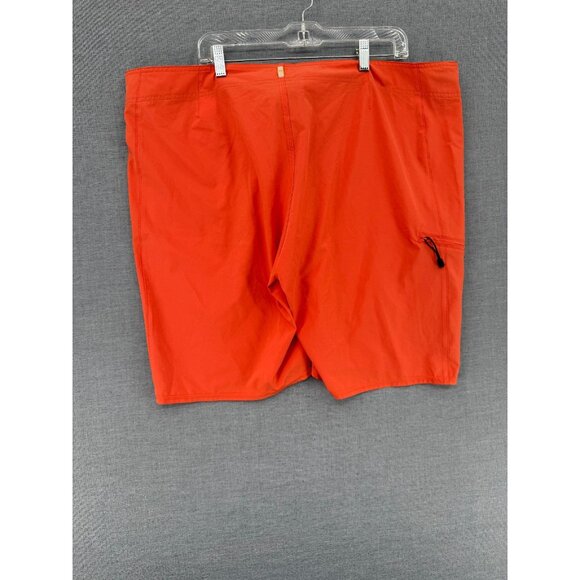 Quiksilver Waterman Board Shorts Red Mens 44 9" Pocket Swim Trunks - Picture 2 of 7